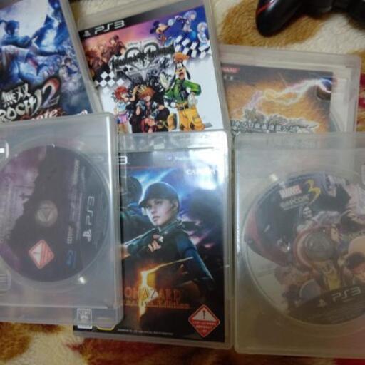 プレステ3。本体+ソフト9枚+コントローラ2