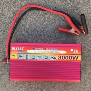 車内インバーター3000w  パソコン　テレビ　携帯　使用可能