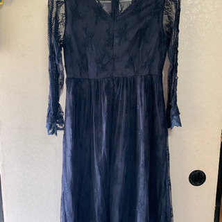 総レース結婚式ロングドレスの画像