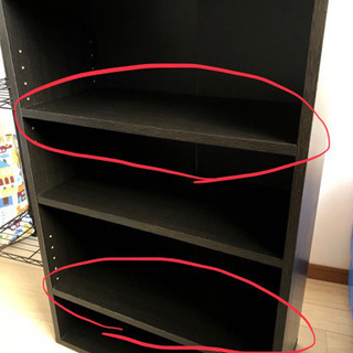 ダークブラウンの稼働棚（4月2まで。値段は下がりません）
