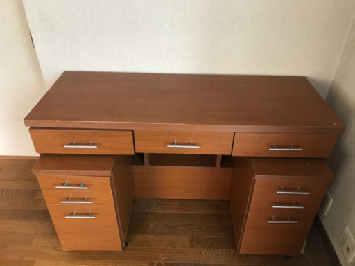 可動棚付きパソコンデスク