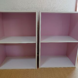 カラーボックス 2個セット