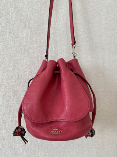 【最終お値下げ】未使用★COACH コーチ　巾着ショルダーバッグ