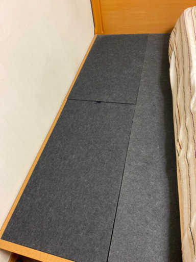 お値下げ　ニトリ引き出し付きシングルベッド　マットレスとセットです！