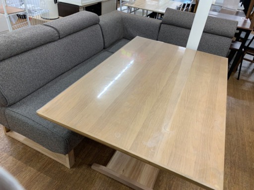 ダイニング　コーナーソファセット　昇降テーブル【店頭取引限定】【中古品】1点限り早い者勝ち！