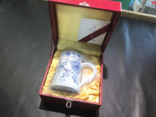 (商談中2/17)【店舗同時販売中】マイセン　Meissen 250周年 キリンビアマグコレクション　1989年　ブルーオニオン　未使