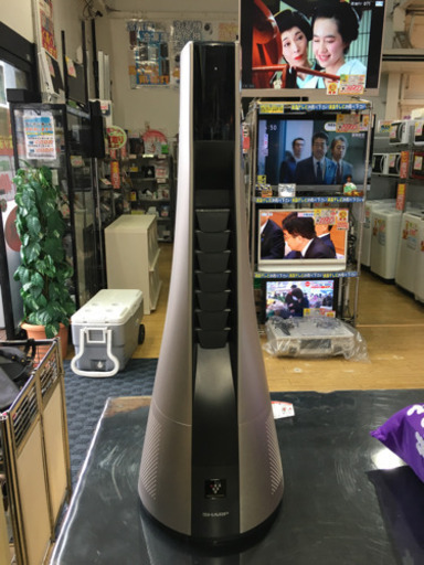 美品 2017年製 SHARP シャープ プラズマクラスター スリムイオンファン 冷風 温風 PF-JTH1