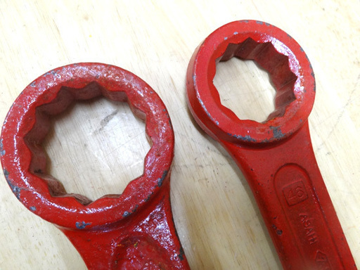 アサヒ 打撃めがねレンチ 46mm メーカー不明 56ｍｍ 2本セット ASAHI TOOLS 札幌市 豊平区 平岸