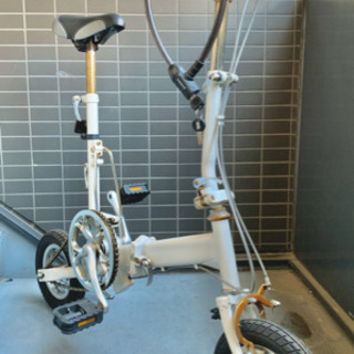 折りたたみ自転車】12インチ 白