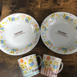 ふなっしー  お皿 コップ セット