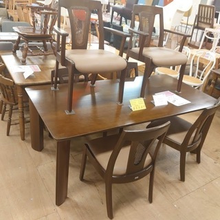 店舗同時販売中】イバタインテリア ダイニング7点セット