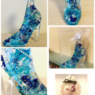 ギフトに最適🎁✨シンデレラシュー👠ハーバリウムレッスン💐の画像