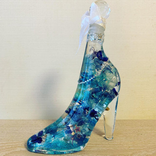 ギフトに最適🎁✨シンデレラシュー👠ハーバリウムレッスン💐の画像