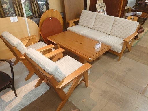 【店舗同時販売中】コスガ　江戸・ミラノシリーズ　応接4点セット