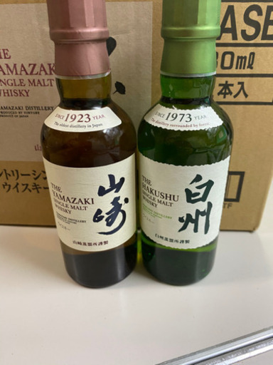 白州180ml8本、山崎180ml4本、合計12本