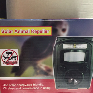 猫よけ 動物撃退機 獣害退治 超音波 LED強力フラッシュライト...