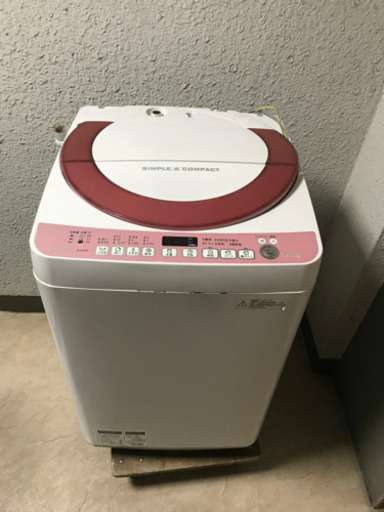 SHARP 洗濯機 7kg ES-KS70P 2015年製