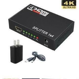 HDMI分配器 1入力4出力 HDMI スプリッター 4K 2K FHD対応 自動切り替え 3D映像対応の画像