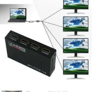 HDMI分配器 1入力4出力 HDMI スプリッター 4K 2K FHD対応 自動切り替え 3D映像対応の画像