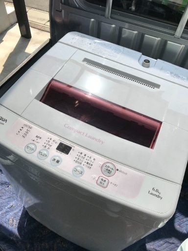 取引中2014年製アクア全自動洗濯機容量6キロ美品。千葉県内配送無料。設置無料。