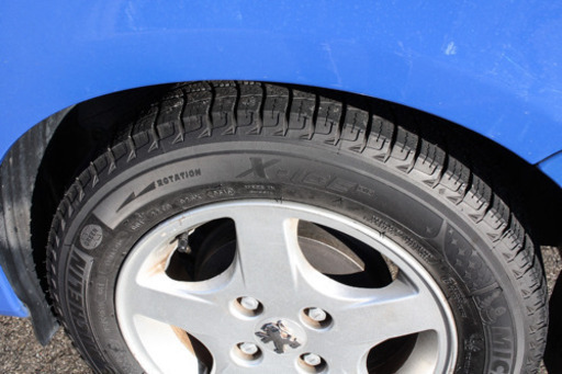 プジョー 純正 アルミホイール ＋ スタッドレス一式 超バリ山！ミシュラン X-ICE3 175/65R14