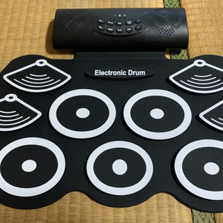  電子ドラム Elikliv ポータブルドラム 9個ドラムパッド...