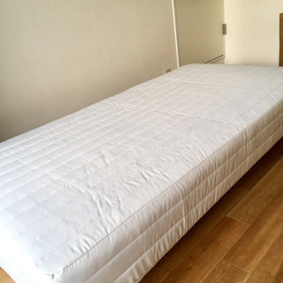 無印良品 MUJI 脚付マットレス シングル ベッド カバー新品