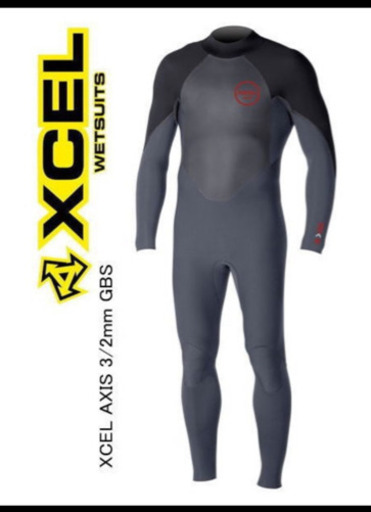 新品未使用XCEL3×2バックジップインナーバリア付きフルウエットスーツ