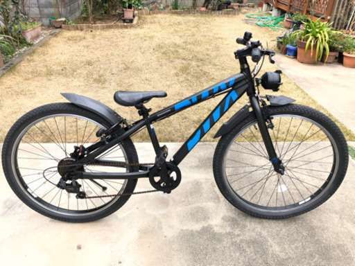 ブリヂストンBWX26インチ  ガンメタ&ブルー　子供用自転車　キッズサイクル　子ども用