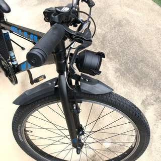 ブリヂストンBWX26インチ ガンメタ&ブルー 子供用自転車 キッズ