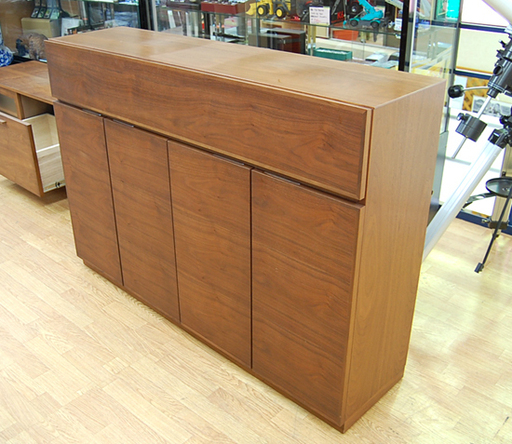 アクタス カウンター SHINE 幅1342×奥行342×高さ941mm リビングボード サイドボード 収納 ACTUS シャイン ブラウン系☆ PayPay(ペイペイ)決済可能 ☆ 札幌市 清田区 平岡