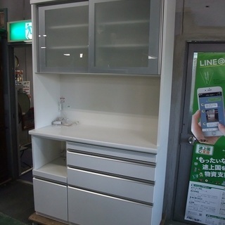 R0665) 松田家具 食器棚 キッチンボード  2016年製!  店頭取引大歓迎♪ 