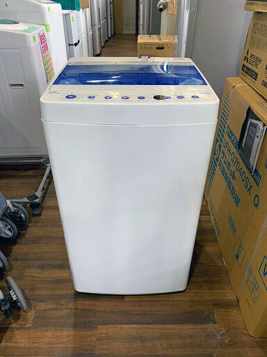 【苫小牧バナナ】2018年製 ハイアール/Haier 5.5kg 洗濯機 JW-C55CK ホワイト系 １人暮らし向け 清掃済み