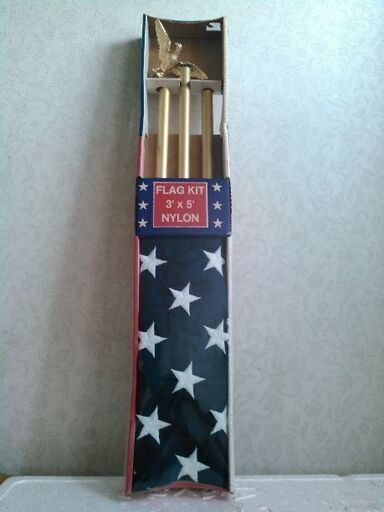 アメリカフラッグ ポール付き アメリカ星条旗 イーグル MADE IN USA