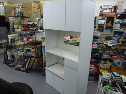 ”これこそ使いやすいサイズ”キッチンボード 90cm幅 食器棚 キッチン収納  白