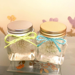 たんぽぽの綿毛のハーバリウム🌼単発レッスン💐の画像
