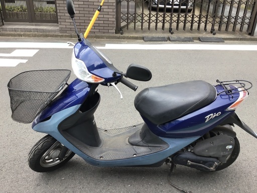 1万値下げ！Dio 原付49cc  型式BA -AF56　ホンダバイク　鍵2本　かご付き