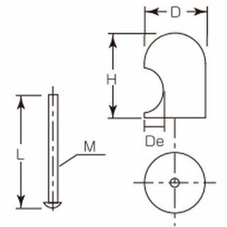 【在庫処分・アウトレット】ＭＫ ダイカスト サロンつまみ Ｄ-440 [18mm/黒］ 22個入りの画像