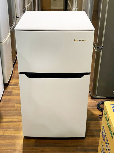 【苫小牧バナナ】2016年製 ハイセンス/Hisense 93L冷蔵庫 右開き HR-B95A ホワイト系 １人暮らし向け 清掃済み