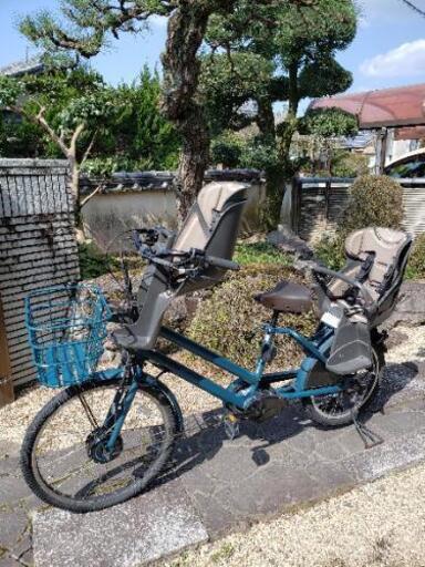 【お値下げしました】ビッケグリ　電動自転車３人乗り　レインカバー付