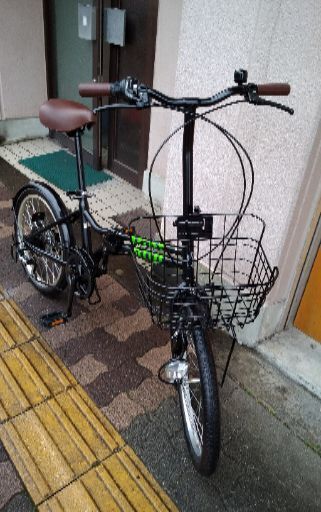 MIDI 20吋折り畳み自転車 外装6段/ブラック