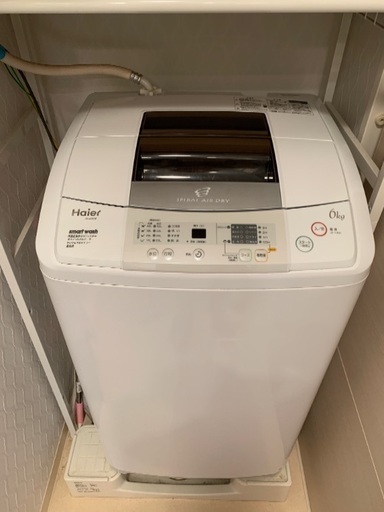 Haier JW-K60F(W) ハイアール 洗濯機 縦型 6.0kg ホワイト