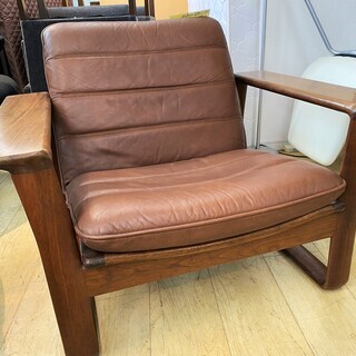 カンディハウス Hock 本革 一人掛けソファー ★買取帝国 朝霞店