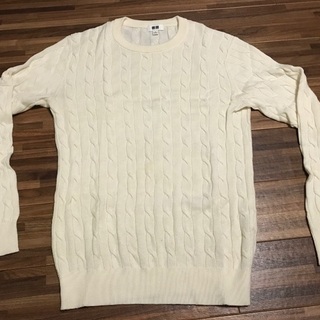 UNIQLO メンズ セーター Sサイズ 白