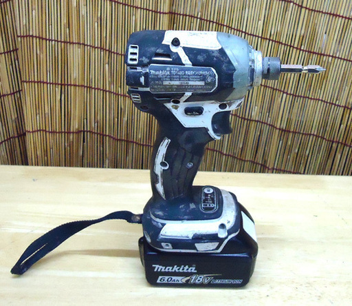 マキタ 18V 充電式インパクトドライバ TD148D 6.0Ah バッテリ・ケース付 makita  ☆ PayPay(ペイペイ)決済可能 ☆ 札幌市 豊平区 平岸