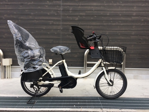 地域限定送料無料　ヤマハ　パスバビー　三人乗り　新基準　20インチ　子供乗せ　白　ビッケ　ギュットアニーズ　神戸市　電動自転車