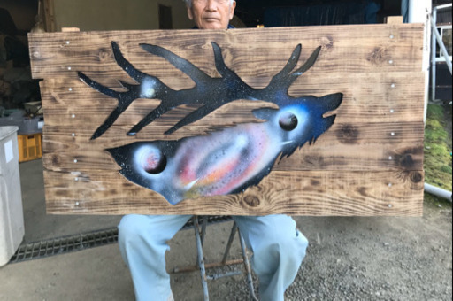 木工アート〈トナカイ〉値引きしました
