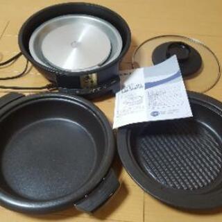 【美品/本日歓迎/値引き有】 電気グリル鍋 焼肉プレート付