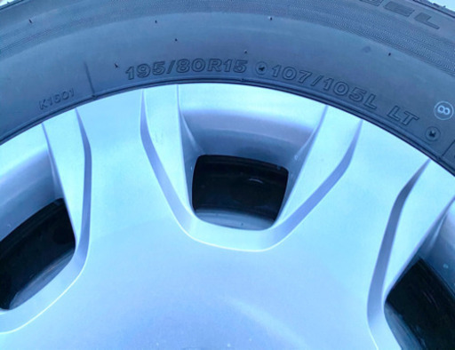 新車外し 195/80R15 107/105 LT ブリヂストン製 エコピア RD-613 STEEL SUMMER 2020年製 4