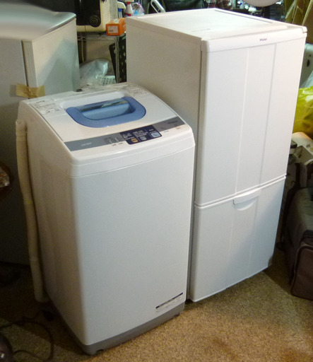 バラ売りOK♪早い者勝ち！！配達・設置無料♪取りに来れる方は3000円引き★安心の動作保証★清掃済み★5kg全自動洗濯機+138L 2ドア冷蔵庫 2点セット！ 札幌 南区 澄川